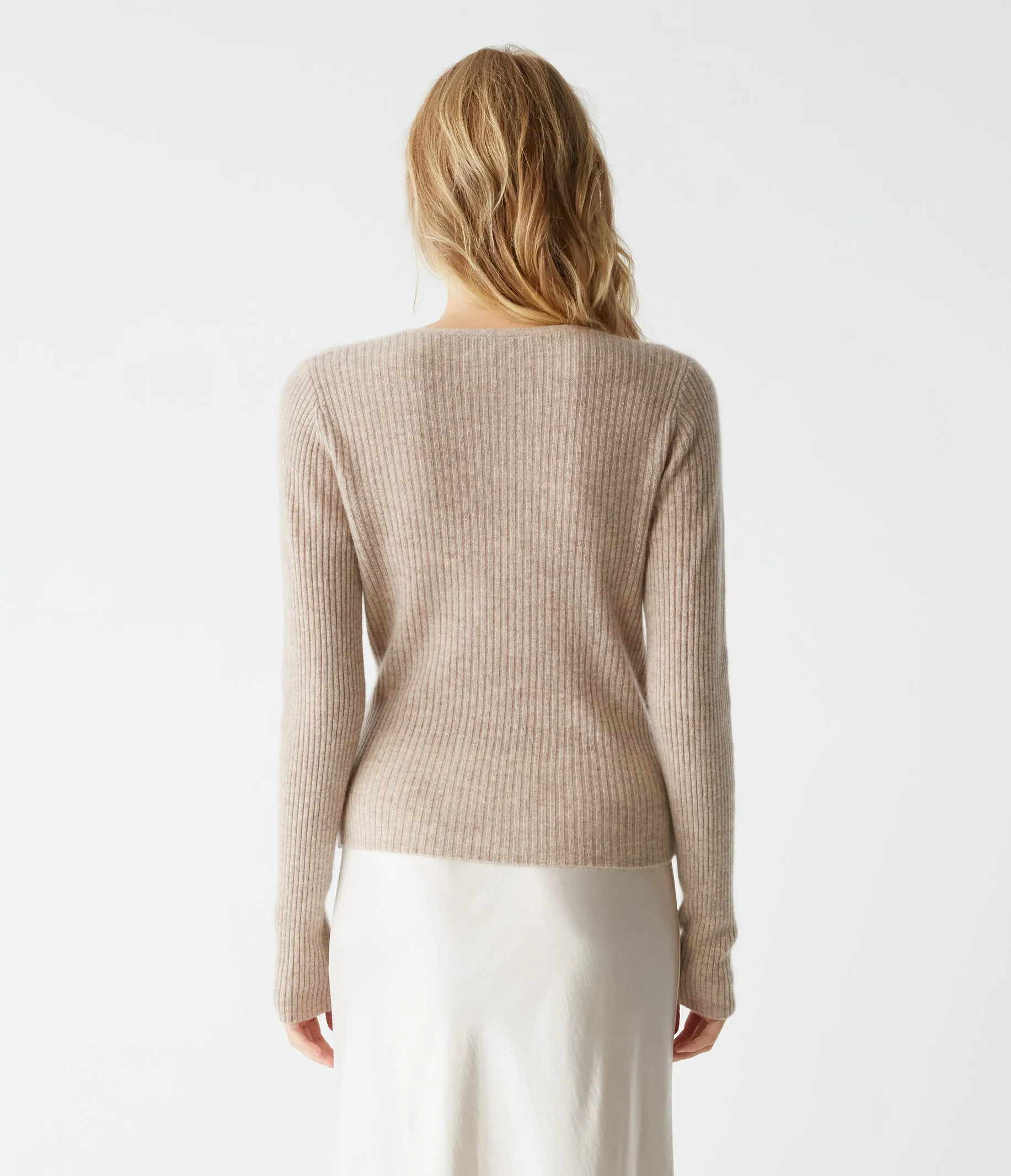 Vivian Surplice Cashmere Sweater
