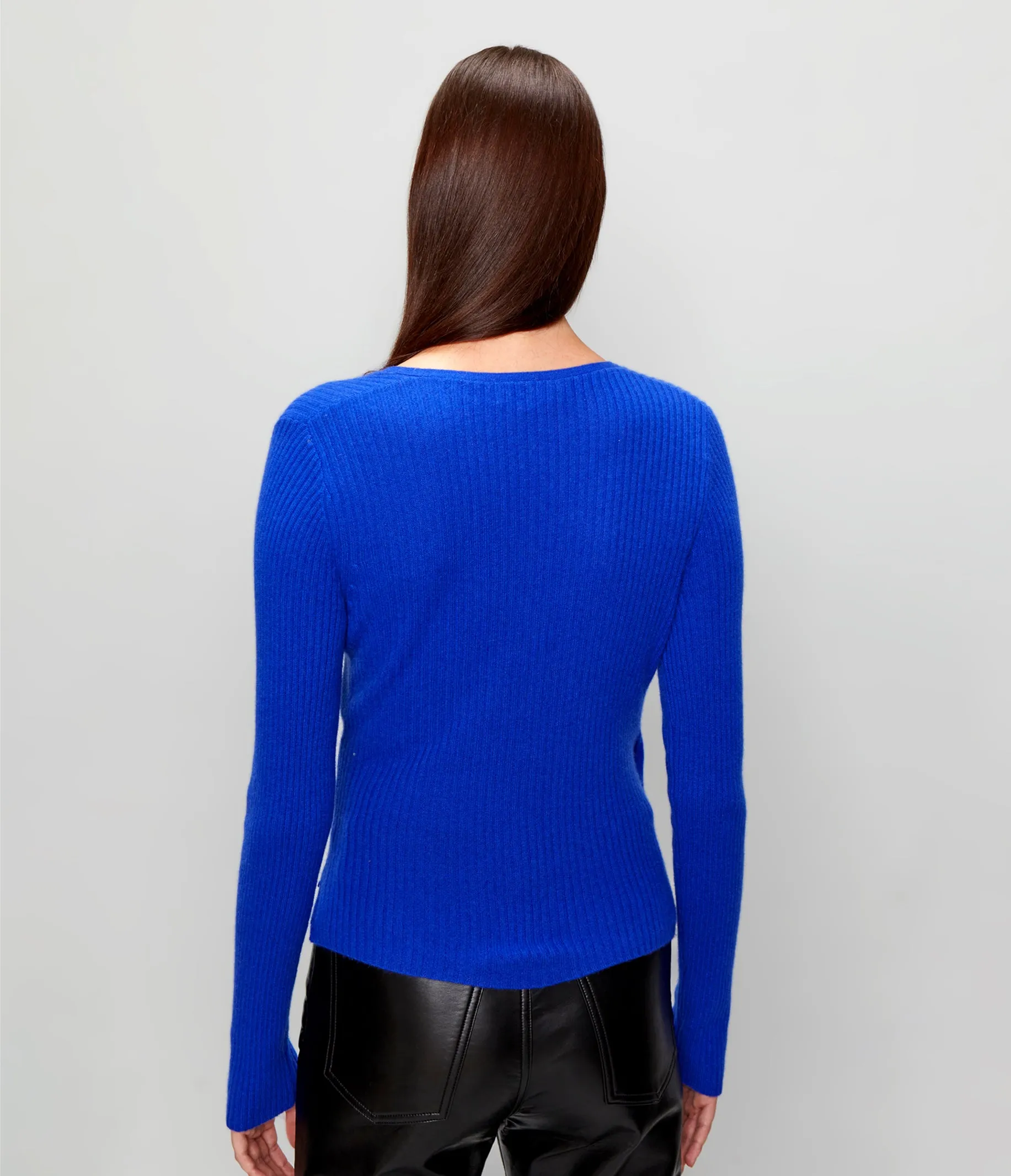 Vivian Surplice Cashmere Sweater