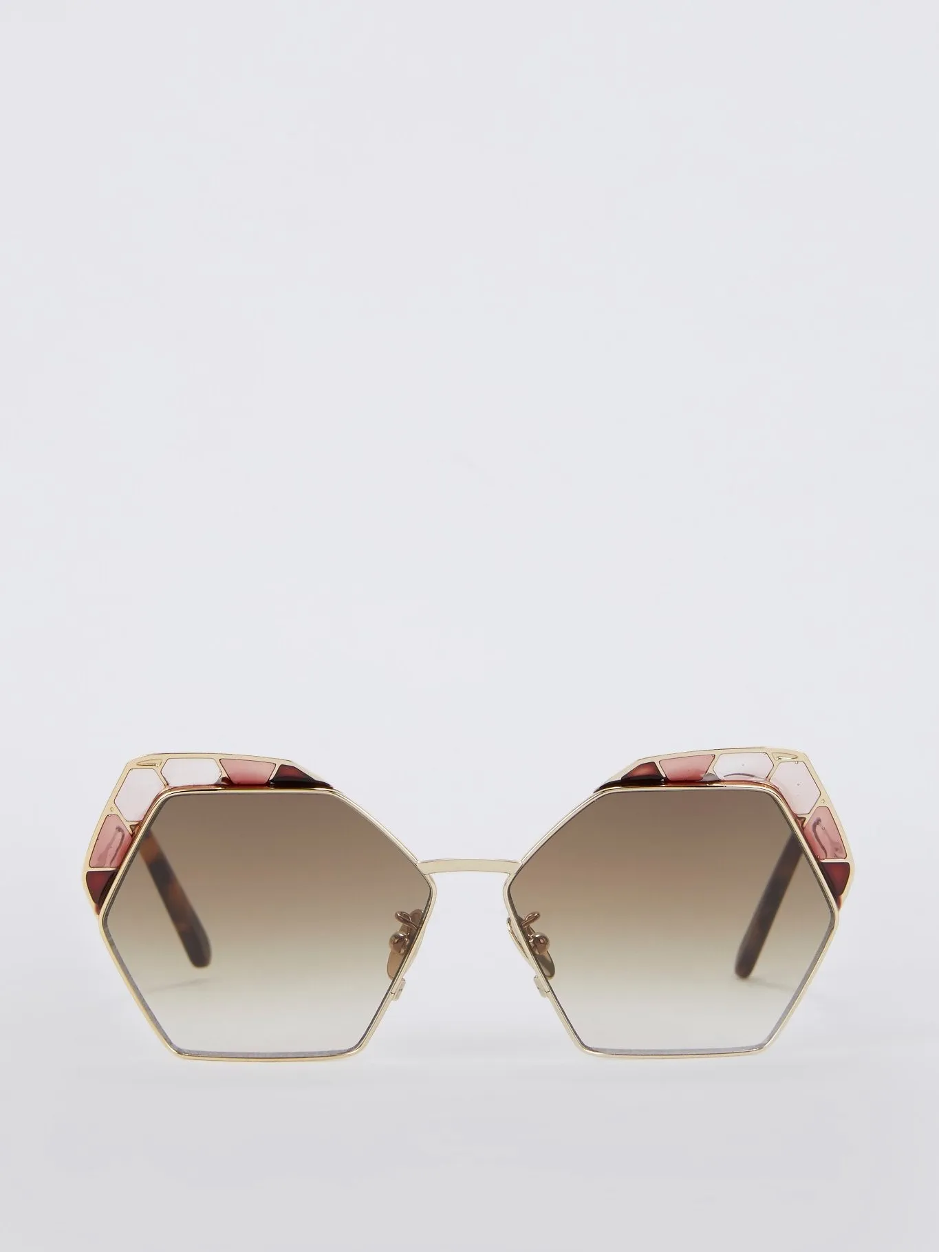 Vlinder Hexagonal Gradient Sunglasses
