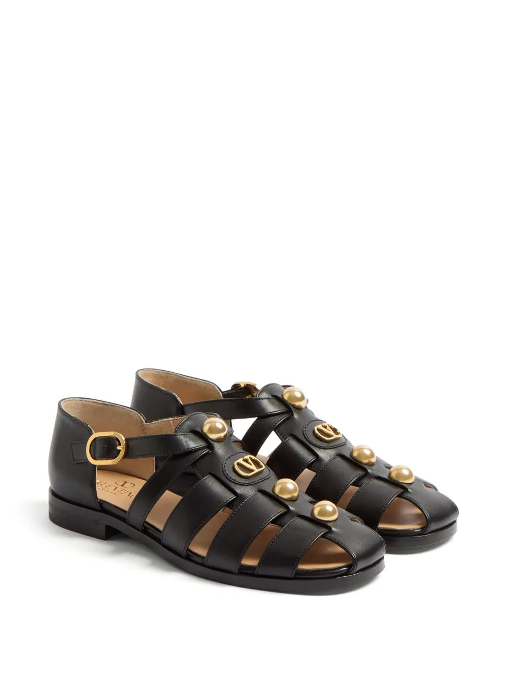 Vlogo signature leather sandals