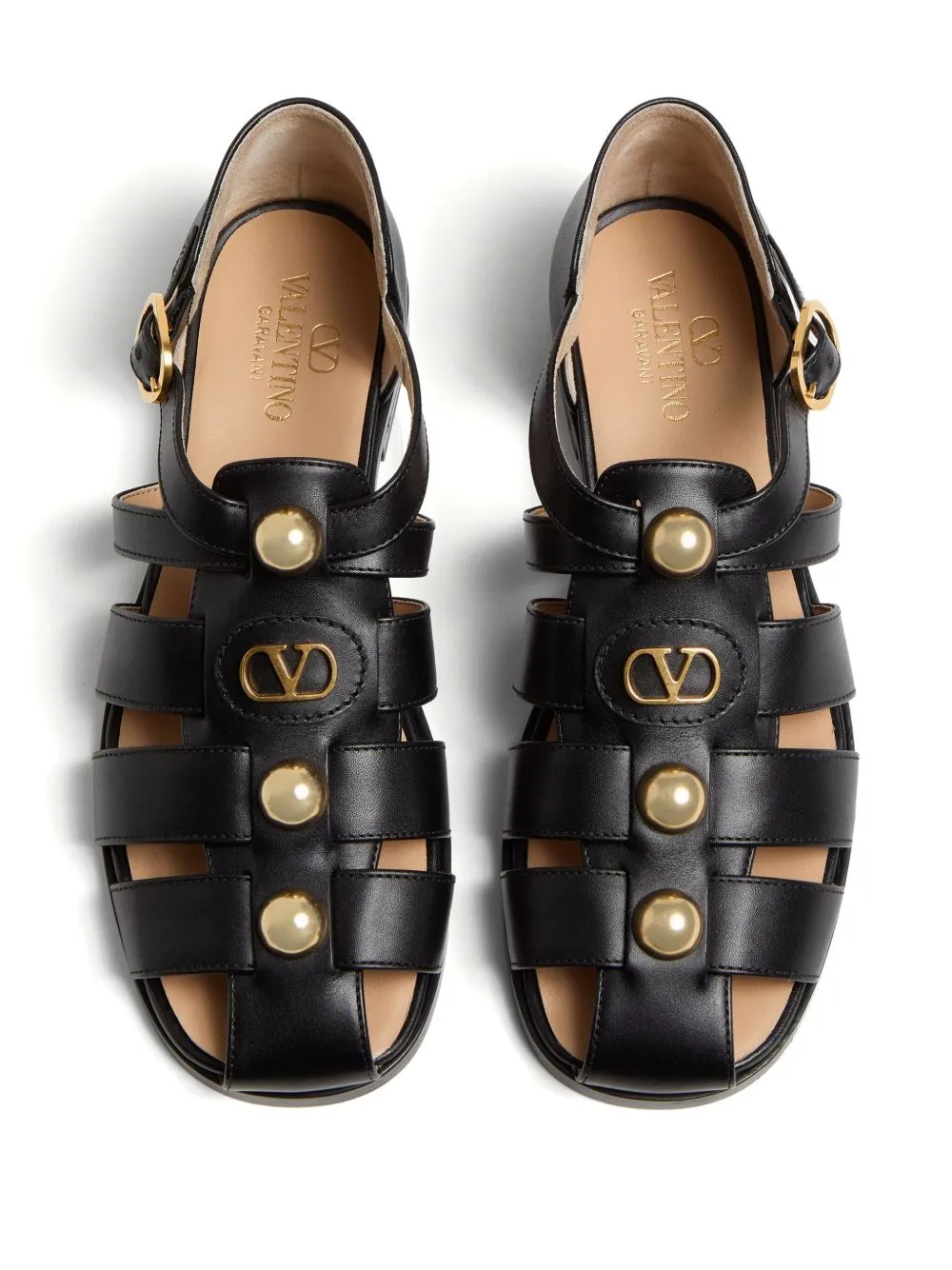 Vlogo signature leather sandals