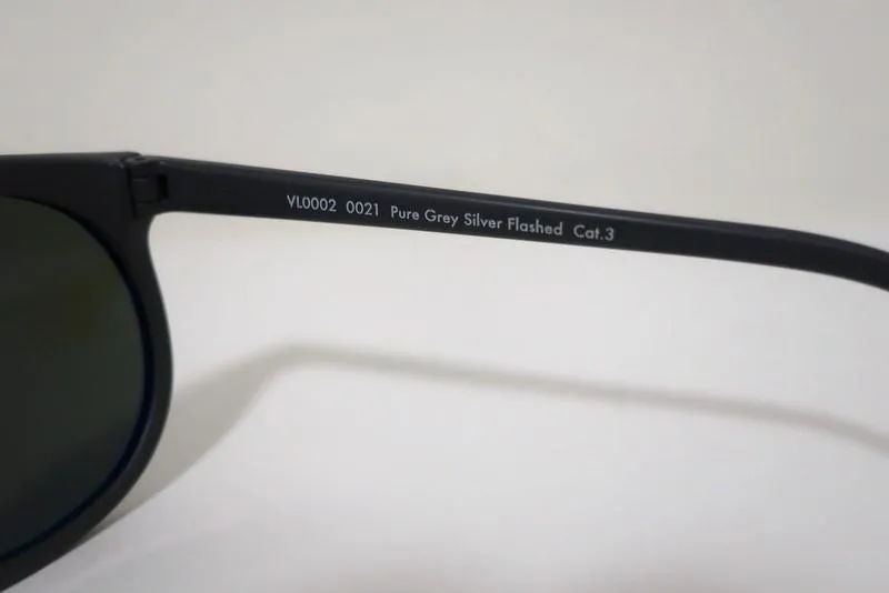 Vuarnet Legend 02 Mirrored Sunglasses Pure Grey Silver Flashed VL0002 0021