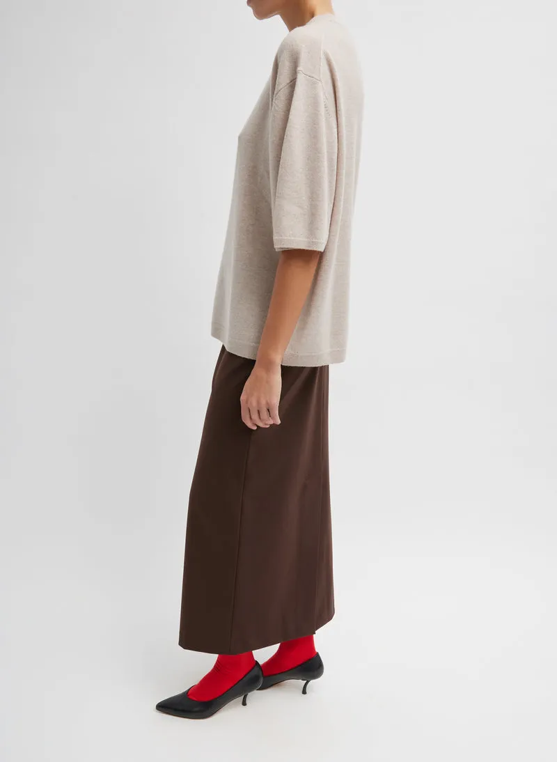 Washable Cashmere Oversized Easy T-Shirt