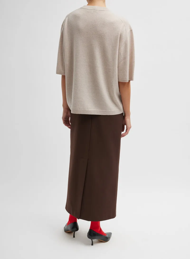 Washable Cashmere Oversized Easy T-Shirt