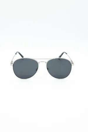 Weatherproof Vintage Jollia Matte Silver Sunglasses for Men | WPV-LA-JOLLIA-MS
