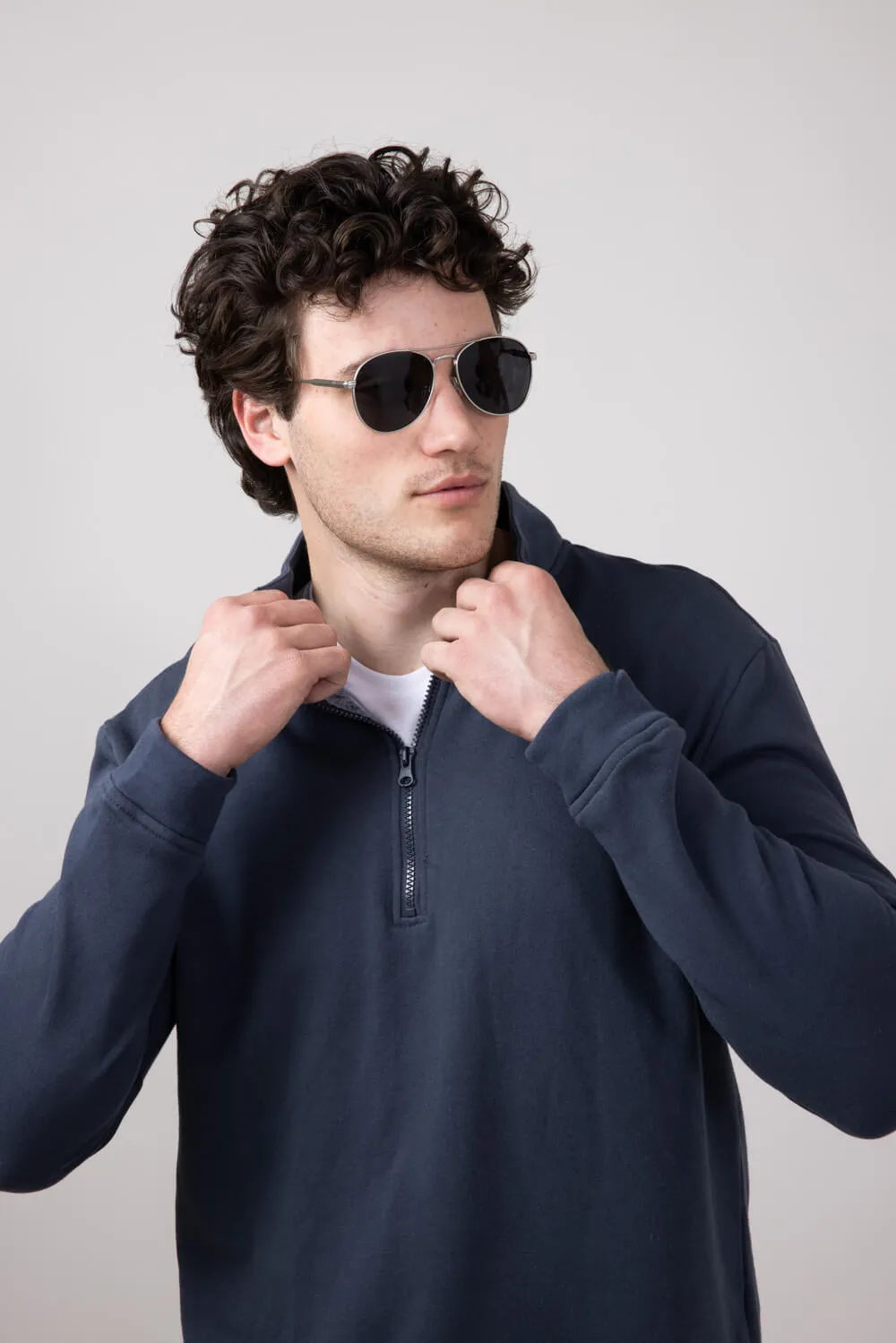 Weatherproof Vintage Jollia Matte Silver Sunglasses for Men | WPV-LA-JOLLIA-MS