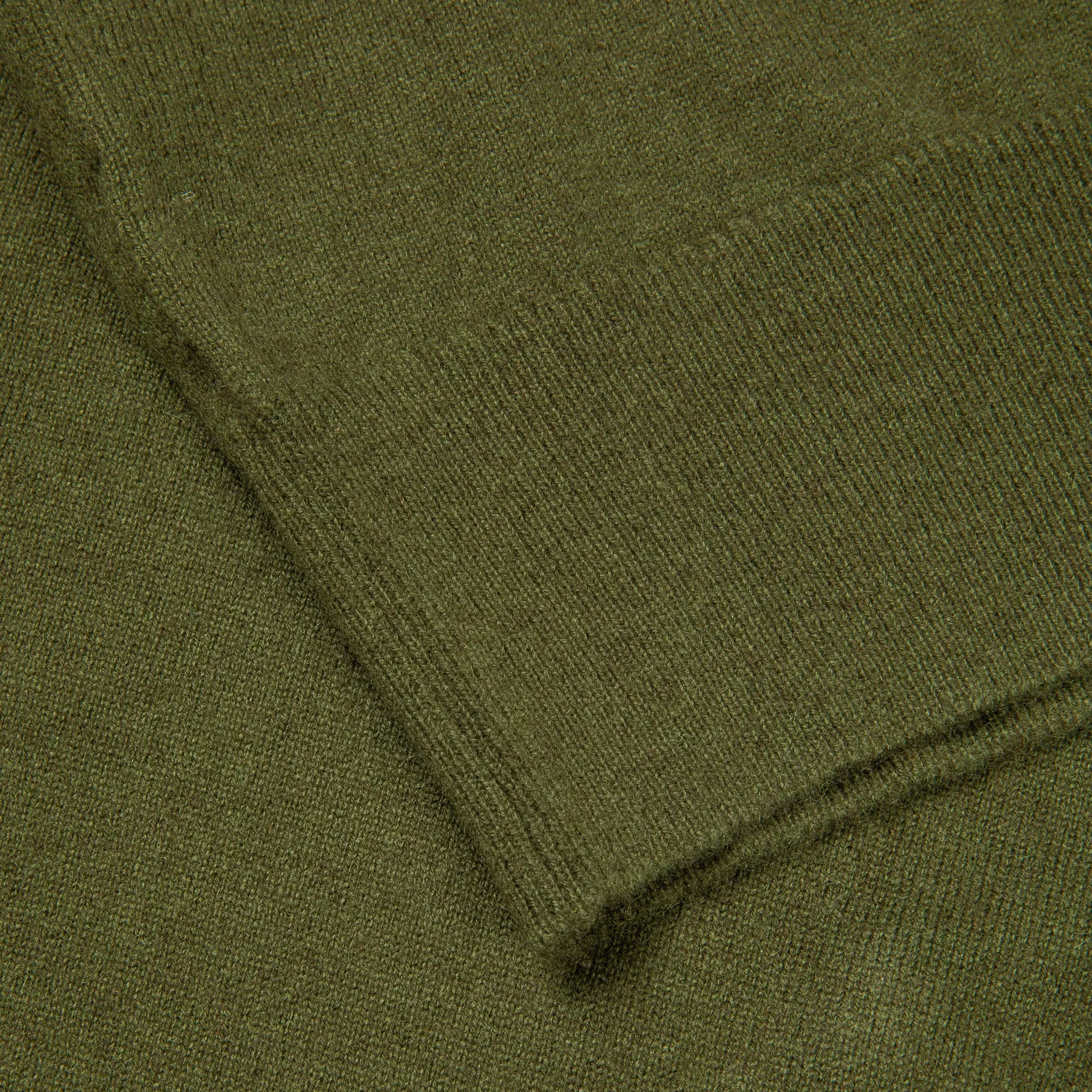 William Lockie Oxton Cashmere V-Neck Loden