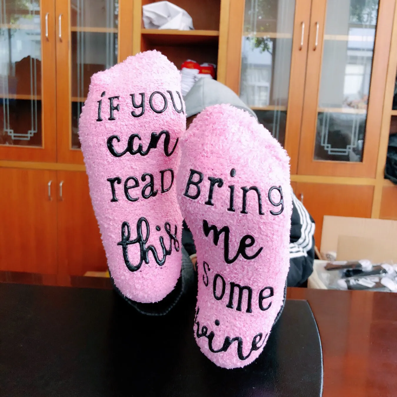 Wine Lover Custom Thermal Socks