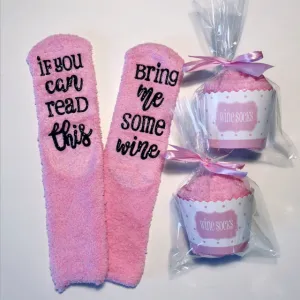 Wine Lover Custom Thermal Socks