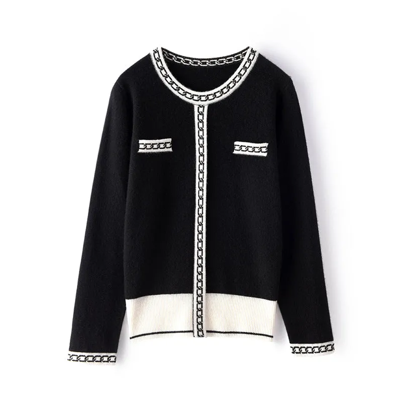 Women Cashmere Sweater Long Sleeve Pullover Cashmere Sweater