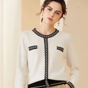 Women Cashmere Sweater Long Sleeve Pullover Cashmere Sweater