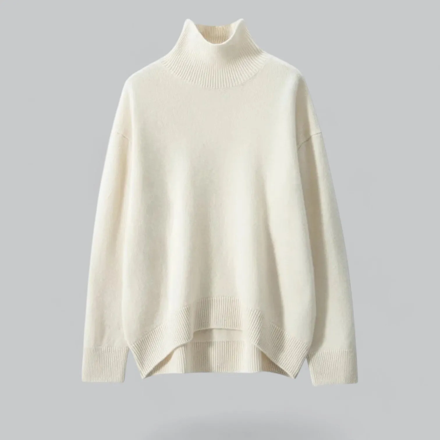 Women's Cashmere Turtle Neck Pullover Sweater | Soft, Warm, Lightweight Knit for Cozy Comfort