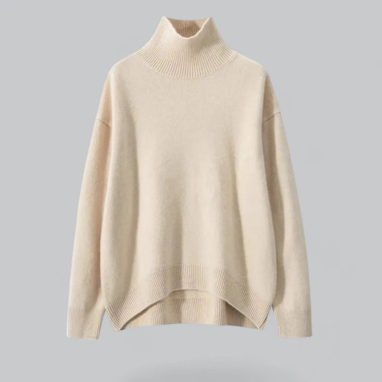 Women's Cashmere Turtle Neck Pullover Sweater | Soft, Warm, Lightweight Knit for Cozy Comfort