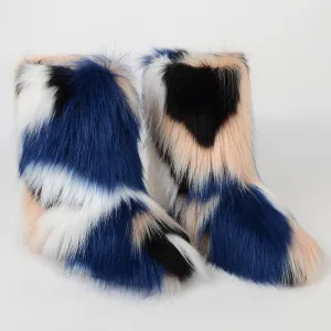 Women's Fashion Non-slip Mid-calf Length Thermal Snow Boots