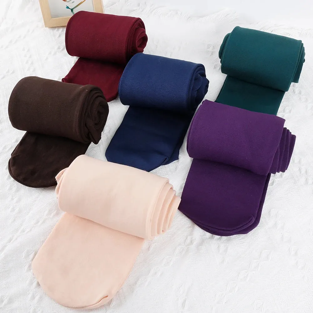 Women's Fleece-Lined Thermal Pantyhose – Cozy Warmth with a Flattering Fit