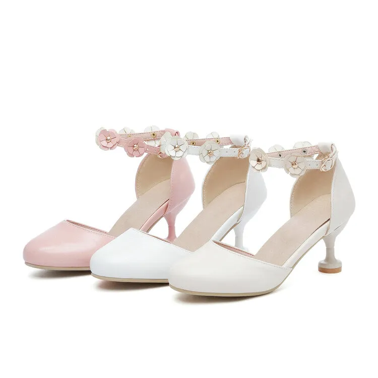 Women's Flora Ankle Strap High Heels Sandals