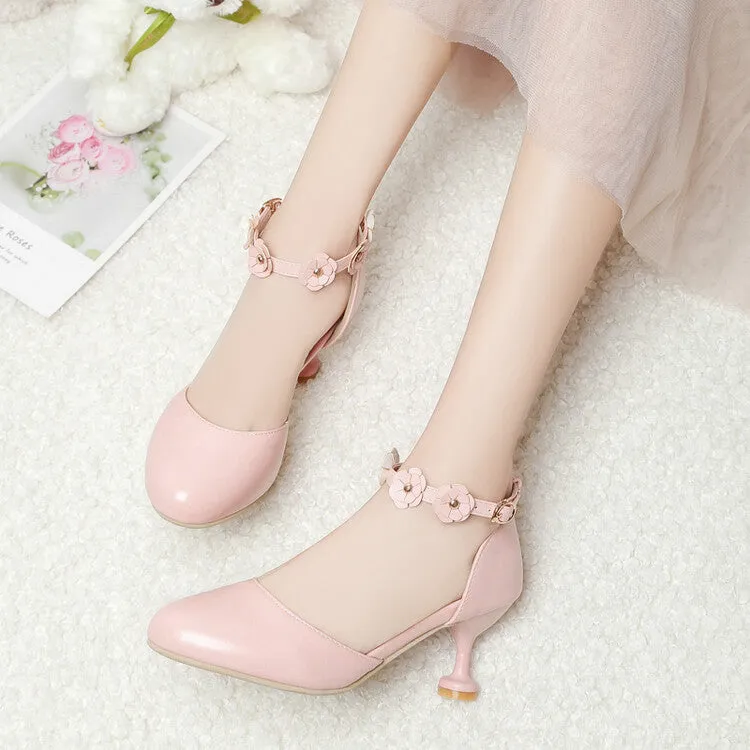 Women's Flora Ankle Strap High Heels Sandals