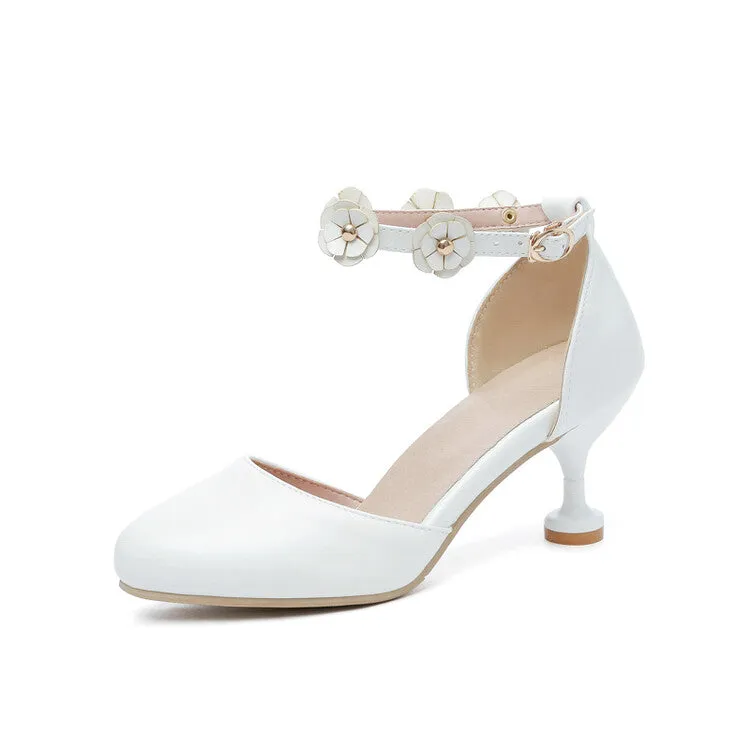Women's Flora Ankle Strap High Heels Sandals