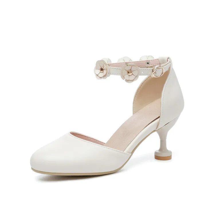 Women's Flora Ankle Strap High Heels Sandals