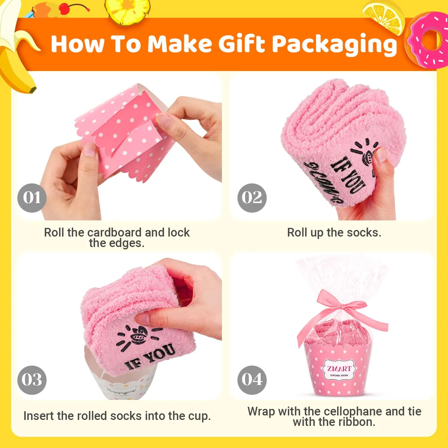 Women's Fuzzy Pink "Bring Me Chocolates" Socks