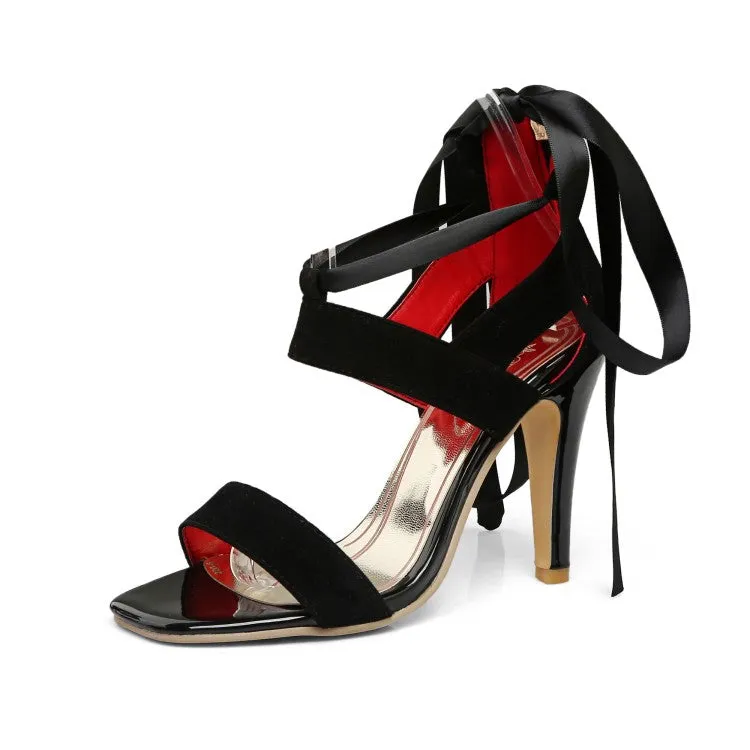 Women's Tied Strap Stiletto Heels Sandals