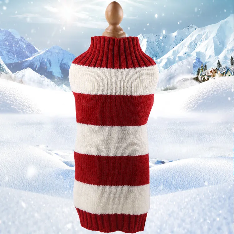 Wool Twisted Rope Pet Sweater