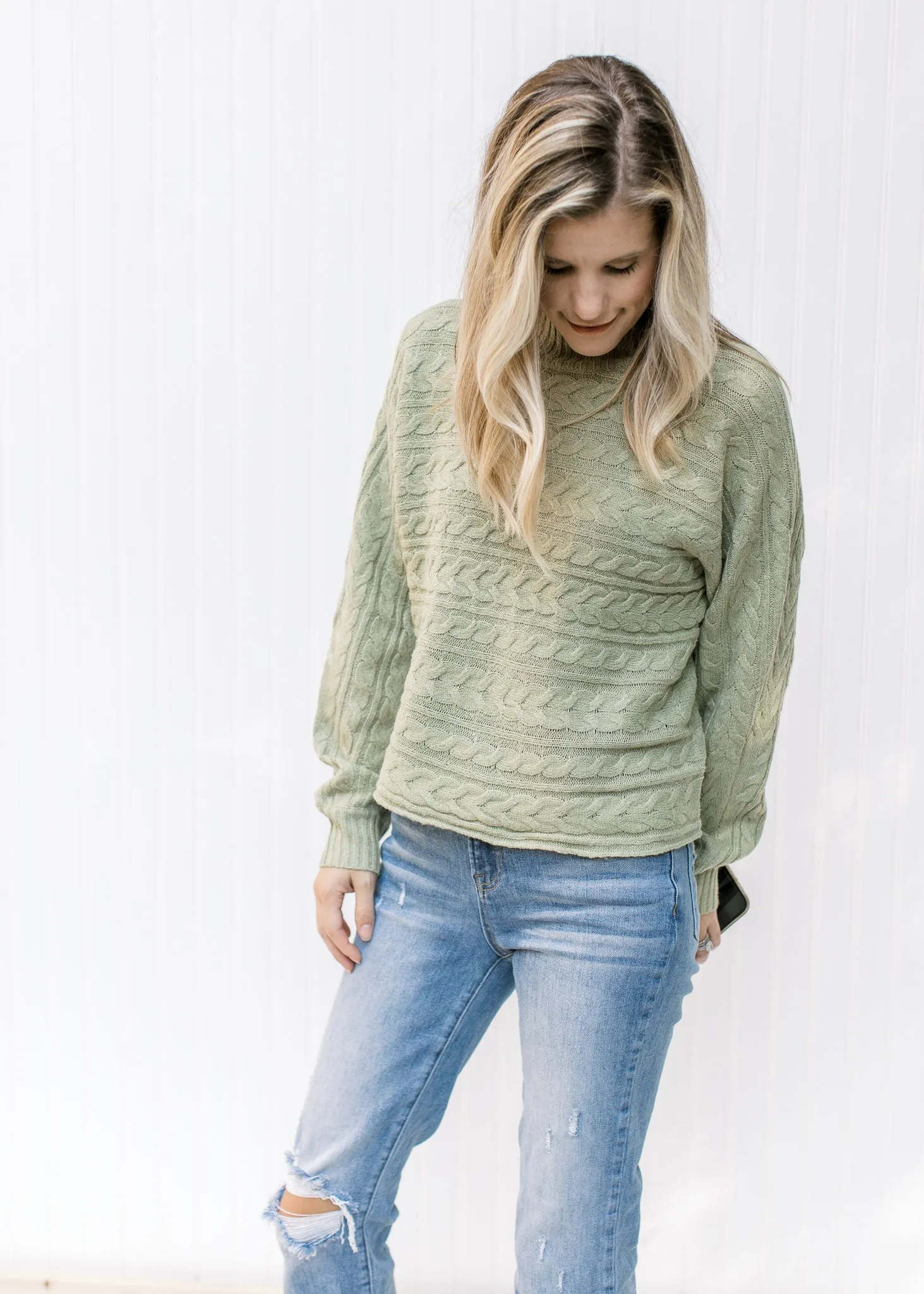 X Watercress Cable Knit Sweater