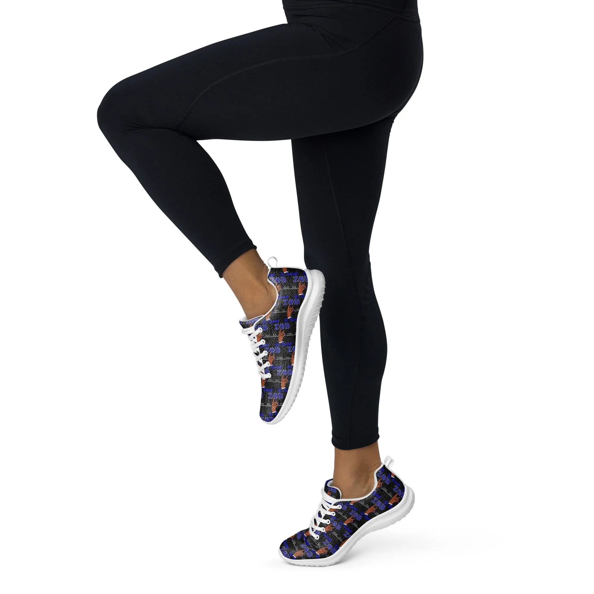 Zeta Phi Beta Women’s Athletic Shoes with Iconic Hand Sign – Comfort and Style for Every Step
