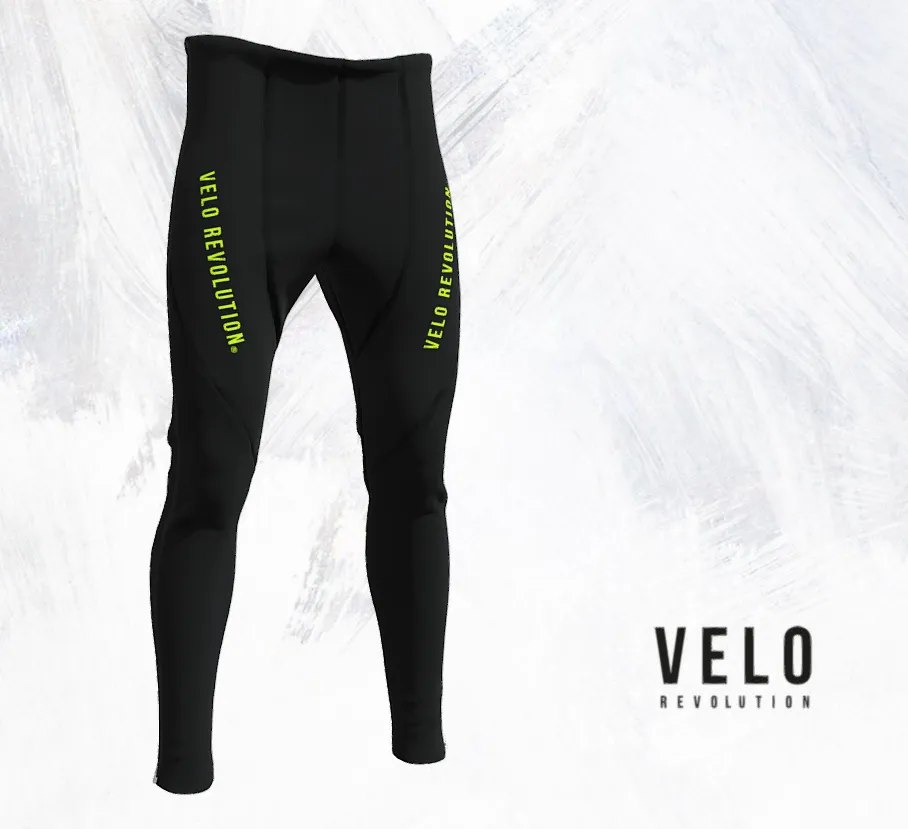 ZIP OFF'S / WARM UP THERMAL TIGHTS BLACK & FLUO