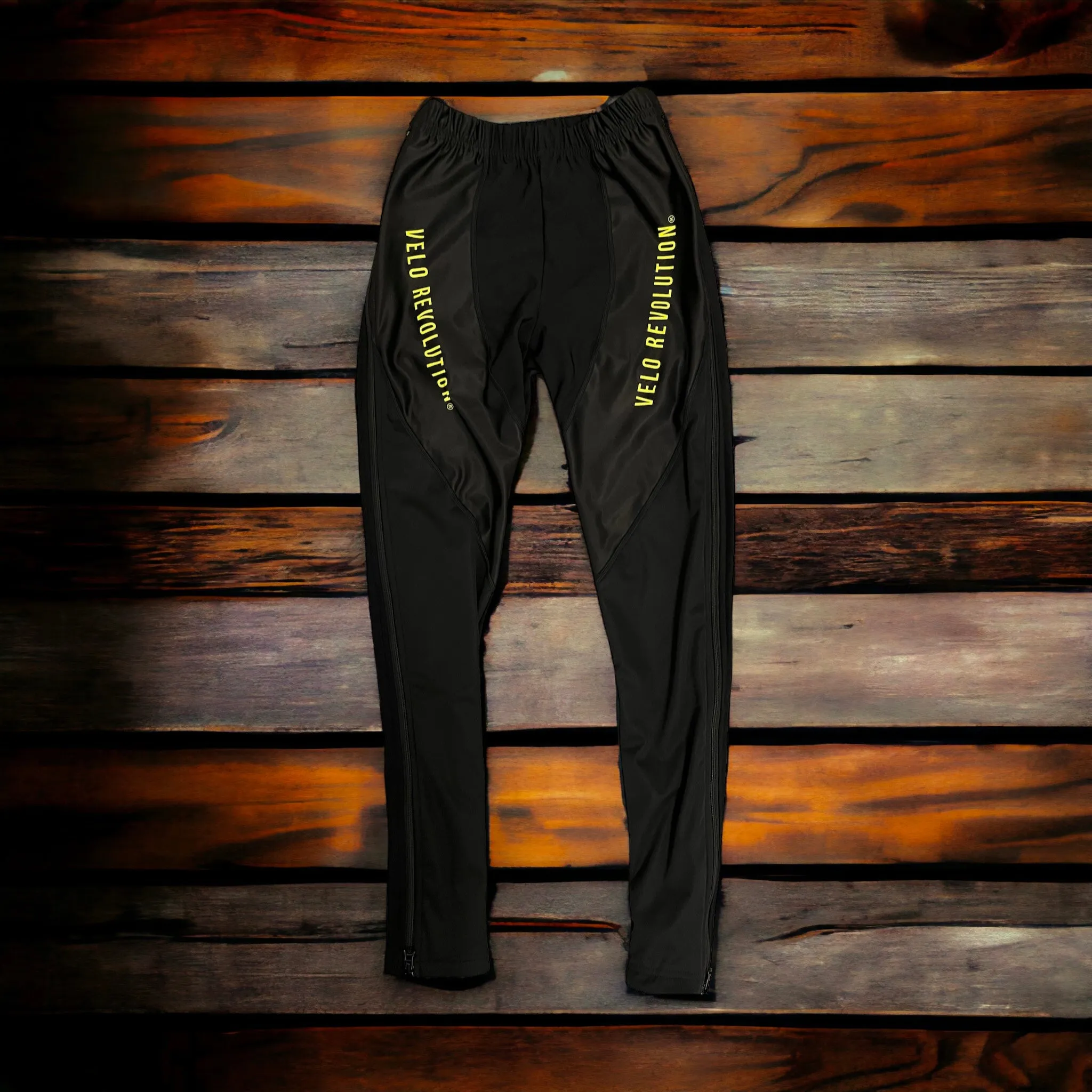 ZIP OFF'S / WARM UP THERMAL TIGHTS BLACK & FLUO