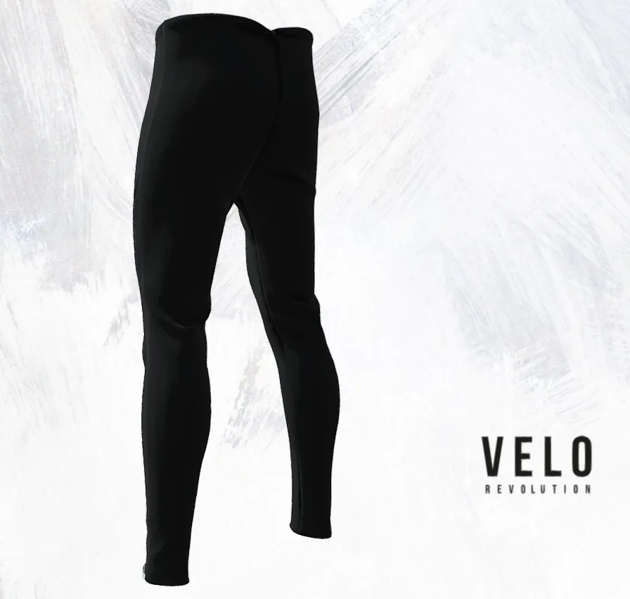 ZIP OFF'S / WARM UP THERMAL TIGHTS BLACK & FLUO